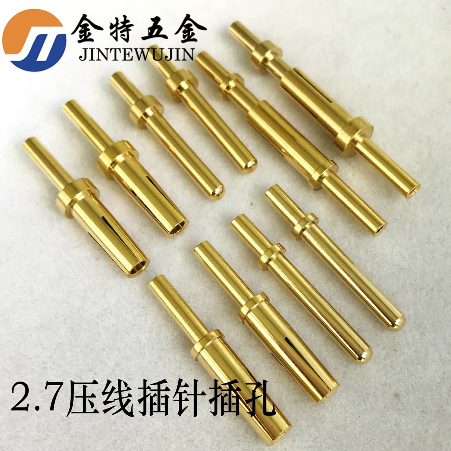 Manufacturer supplies solid copper pin connectors, male and female terminals, copper pins, socket parts, PIN pins, center pins