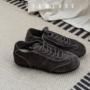Top Layer Cowhide Soft Sole Retro German Training Shoes for Women 2026 Fall New Casual Lace-up Agility Shoes Leisure Sports Shoes