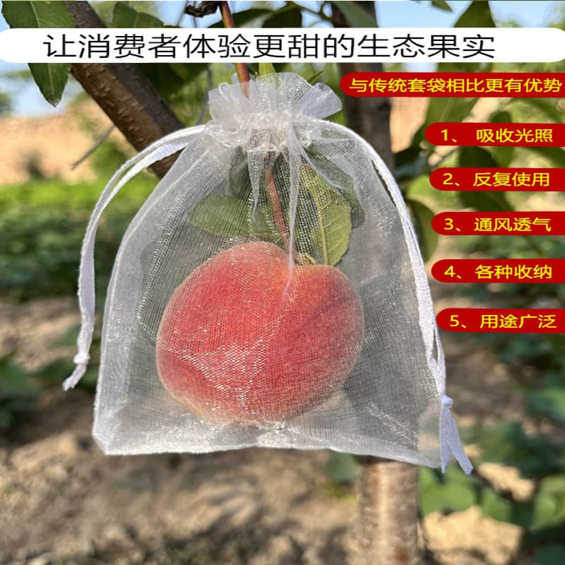Fruit Bird and Insect Protection Net Bag for Figs, Loquats, Grapes, Peaches, Strawberries Protective Cover