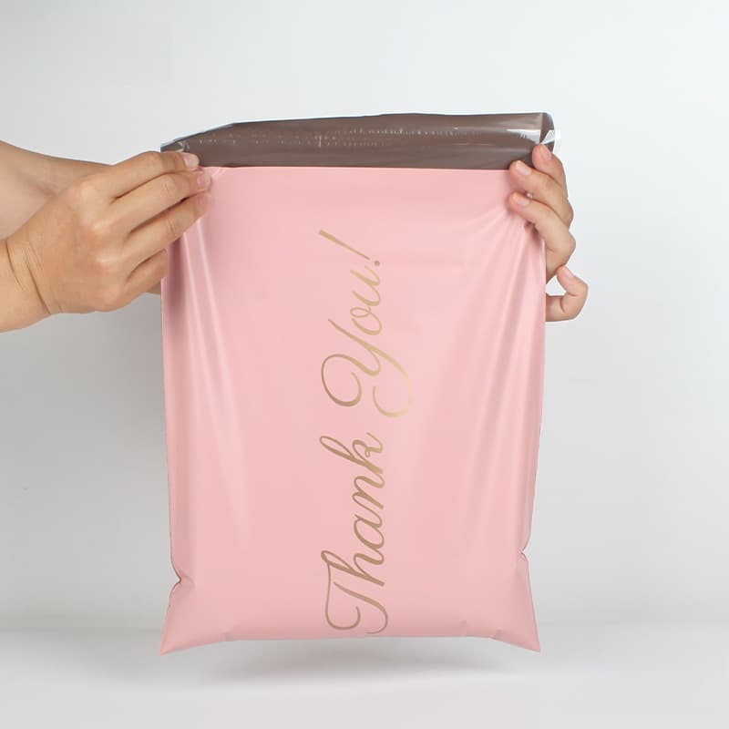 Pink Bags with "You" Print, Brand New Express Bags for E-Commerce Logistics, Waterproof Thank-You Material Packaging Self-Adhesive Bags, Jinmai Taibao