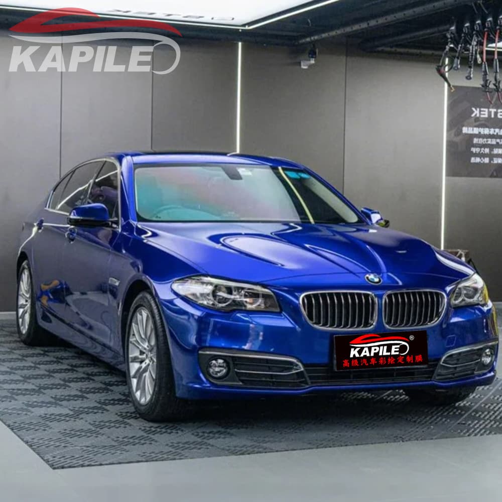Super bright metallic blueberry color changing film. Source factory cross-border supply exclusively for PET substrate. Anti-scratch and wear-resistant car color changing.