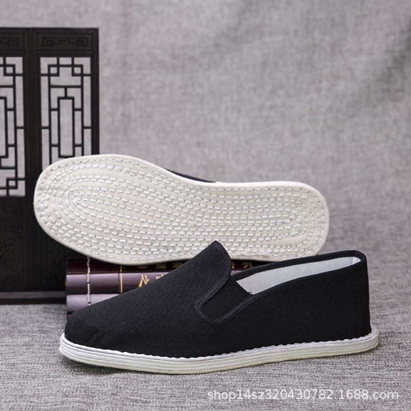 Old Beijing Cloth Shoes Men's Machine-made Thousand-layer Sole Cloth Bottom Breathable Slip-on Summer Chinese Style Middle-aged Cloth Shoes Wholesale