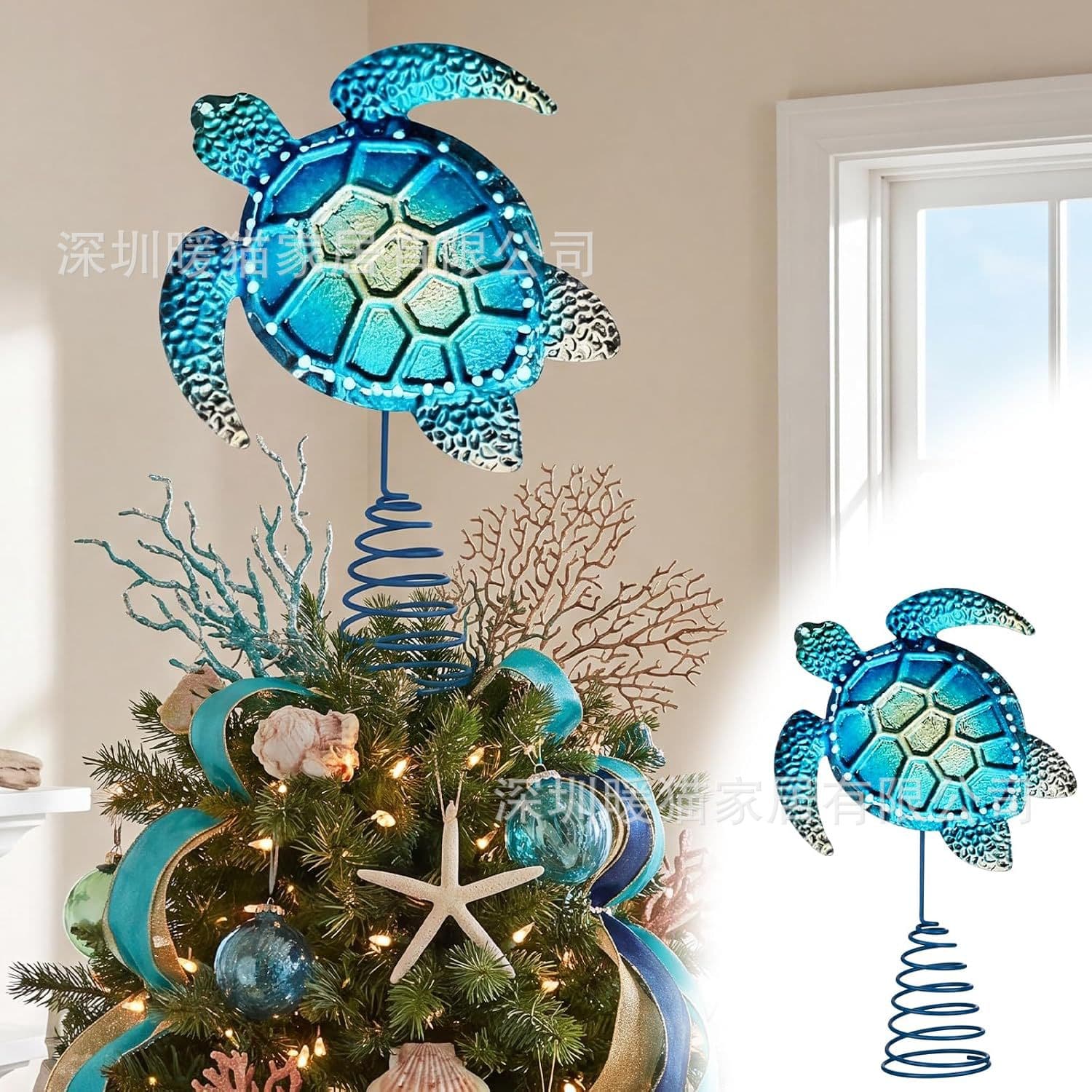 Cross-border Christmas Tree Star LED Light Wooden Decoration Ornament for Home