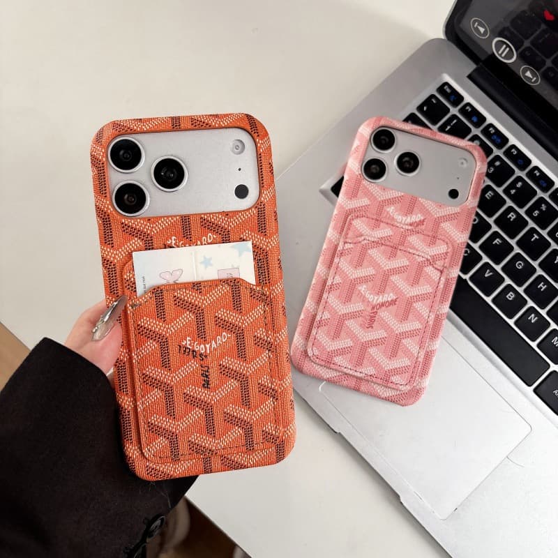 Nine-Color Goya Card Slot Case Compatible with iPhone 17 Air 16 Plus 15/14/13 12 11 Phone Cover