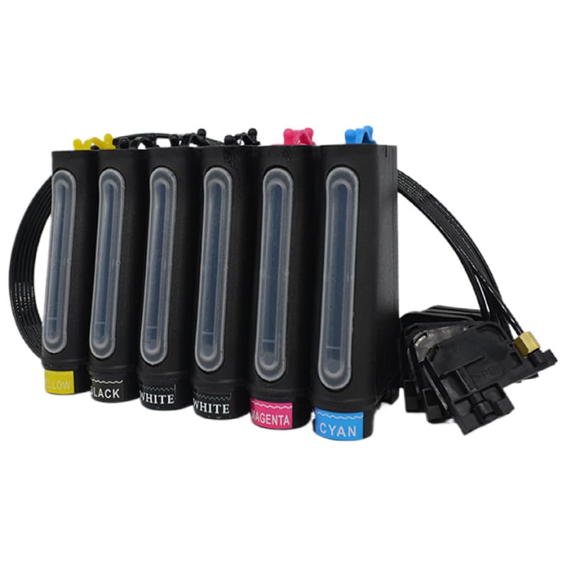 UV printer ink sac CISS for Epson R330/L805/L1800/1390 with black ink sacs and tubes