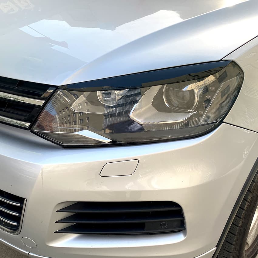 Suitable for Volkswagen Touareg 2010-2018 headlight brow sticker exterior modification