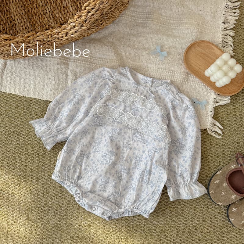 Baby fart clothes, spring princess pastoral style baby girl onesie, newborn lace floral romper, romper