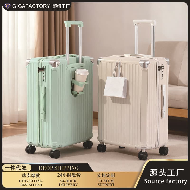 Zipper Lock Suitcase 20 Inch Luggage 24 Inch Durable Trolley Case for Women Men Student Carry-on Travel Case 28 Inch Suitcase