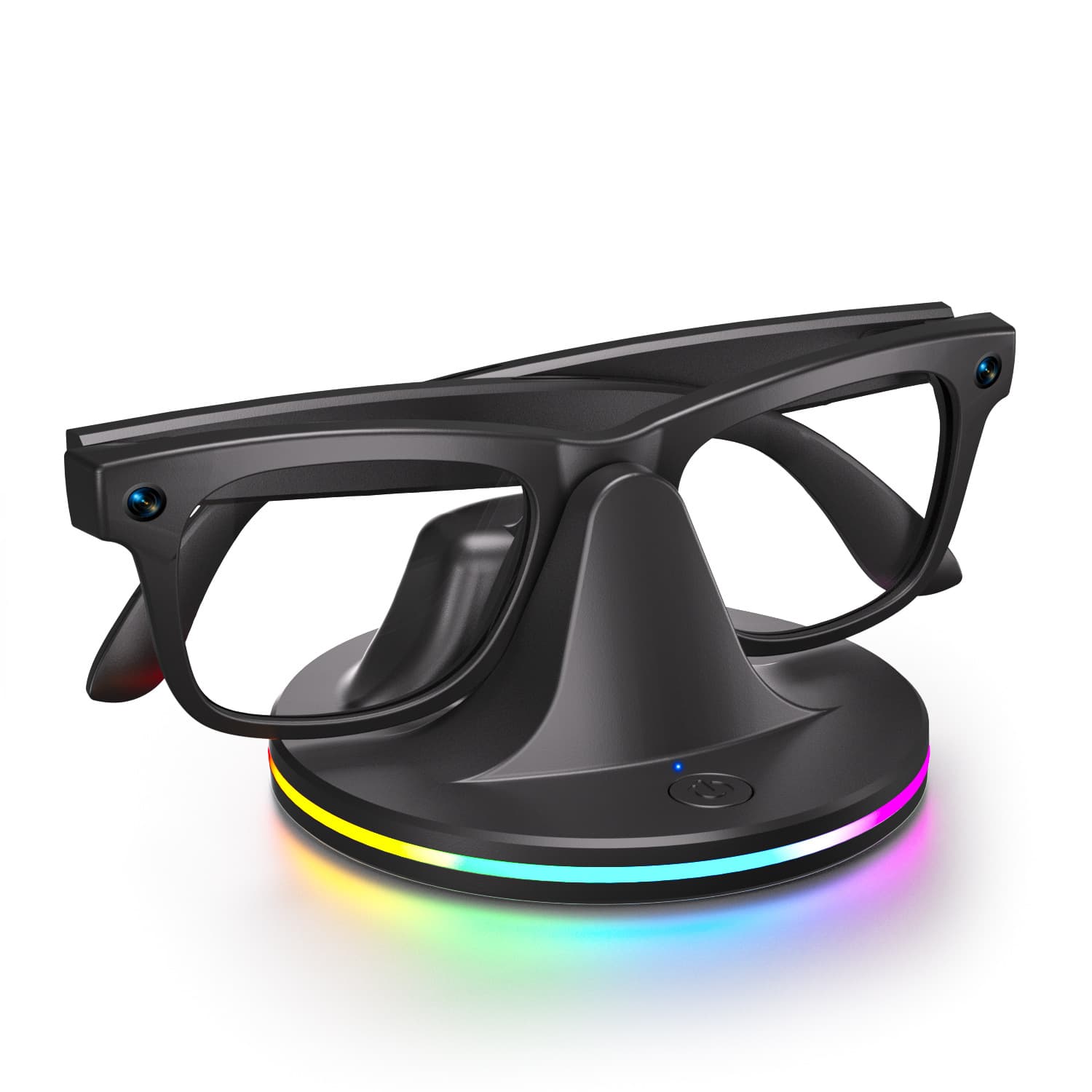 Compatible with Meta Ray-Ban Glasses Charger Stand, Meta Glasses AR Charging Dock RGB Storage Stand