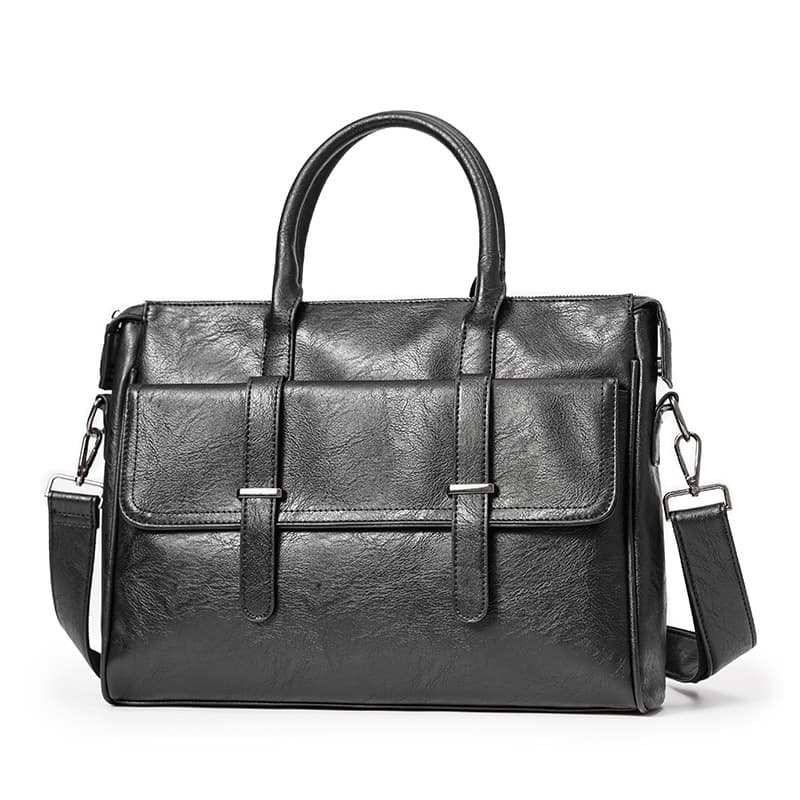 2025 New Business Casual Briefcase Simple Single Shoulder Crossbody Bag Casual Handheld Trendy Men's Computer Bag