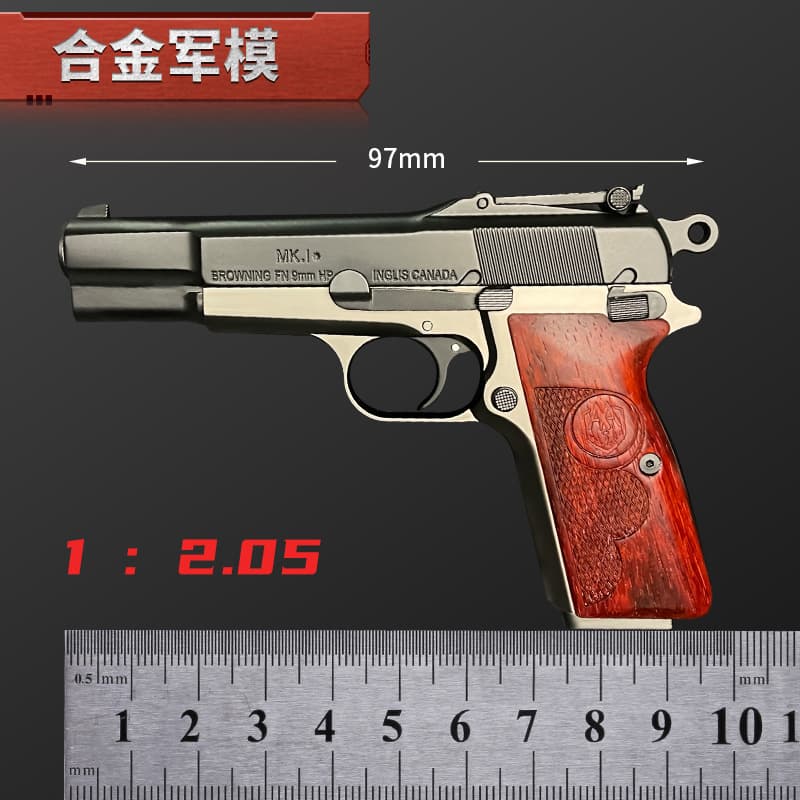 1: 2.05 alloy model ejection Browning M1935 metal disassembly and non-launchable