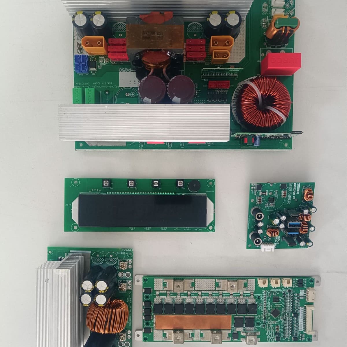 MPPT Solar Inverter Display LED LCD Screen Power Display DC AC Switch Control USB
