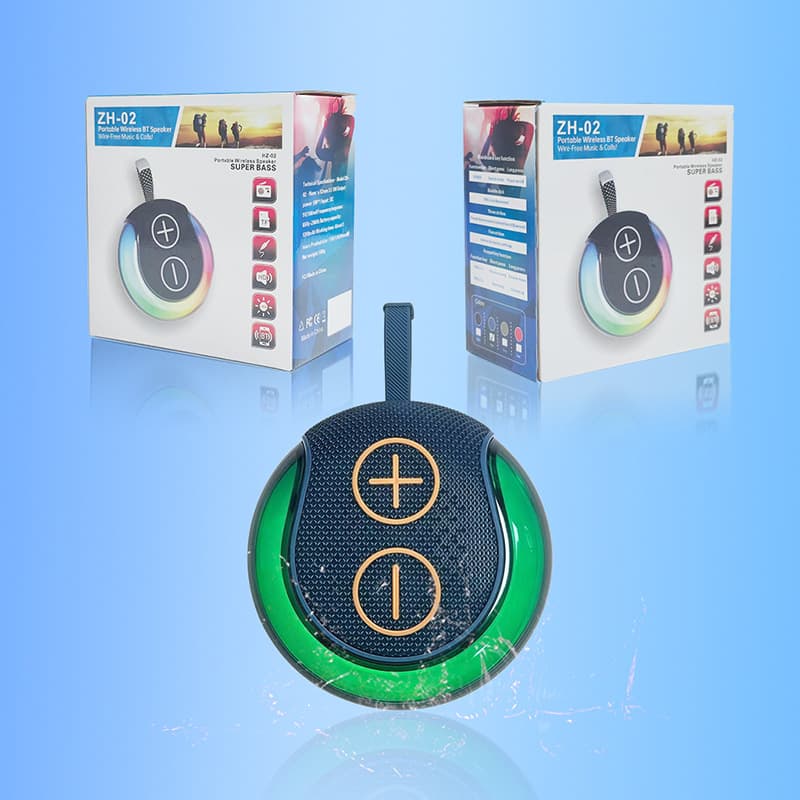 Portable Bluetooth speaker RGB colorful light outdoor small mini wireless Bluetooth small speaker with plug-in card
