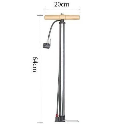 Factory Direct 6435 Stainless Steel Wood Handle Easy and Convenient Air Pump for Electric Vehicles, Motorcycles, and Cars
