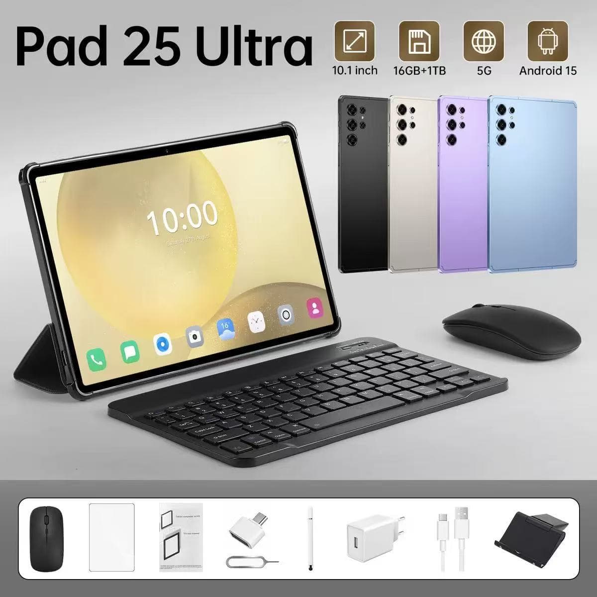 The New Tablet Computer Pad 25Ultra Is Exclusively Available for Cross-Border Trade, 10.1inch Smart Tablets Are Directly Shipped from the Foreign Trade Factory