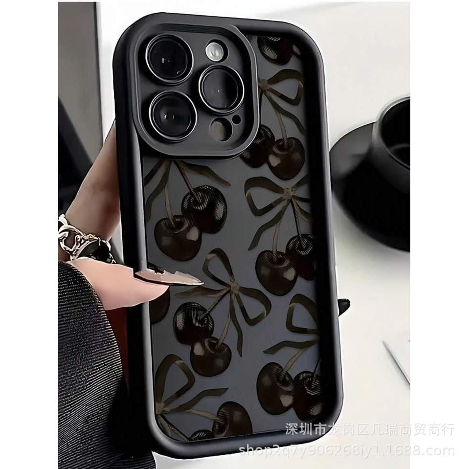 Cherry Compatible with Apple 16 Pro Max Phone Case iPhone 11/12/13/14/15/Xr/Xs Max Protective Cover