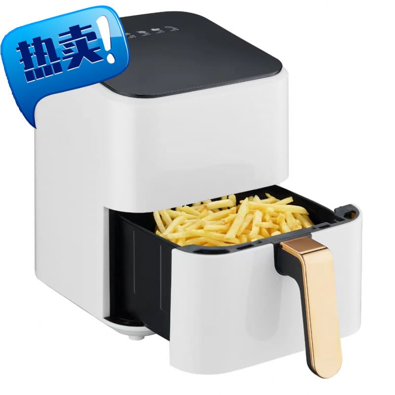 Top touch control glossy 4-5 liter 1400W/1350W digital air fryer