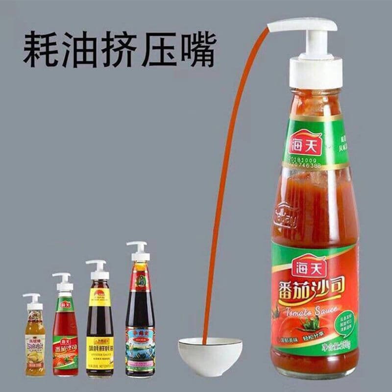 Wholesale Oyster Sauce Pump Head, Home Squeeze Bottle for Oyster Sauce, Press-Type Dispenser