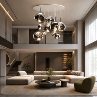 Cross-border Lava Chandelier Creative Bar Stair Light Villa Duplex Living Room Dining Room Pendant Light Fixture Ambient Light