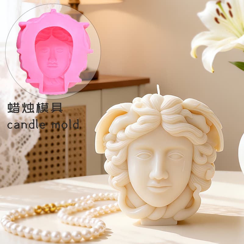 Hanwen 3D three-dimensional Vasaki avatar art mannequin decoration silicone mold diy aromatherapy candle plaster ornaments