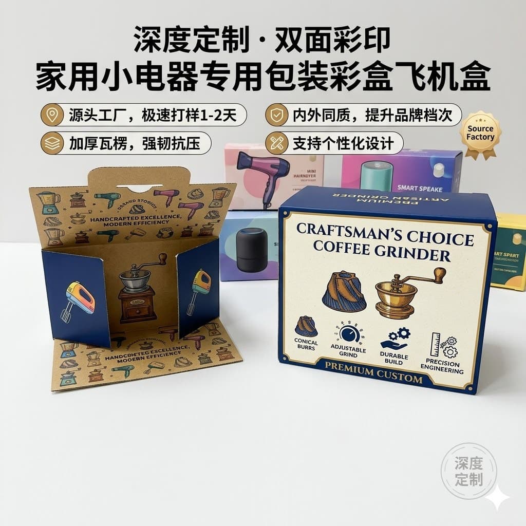 Custom Corrugated Box with Low MOQ, Folding Mailer Box with Window, Color Printing Gift Box Packaging Manufacturer