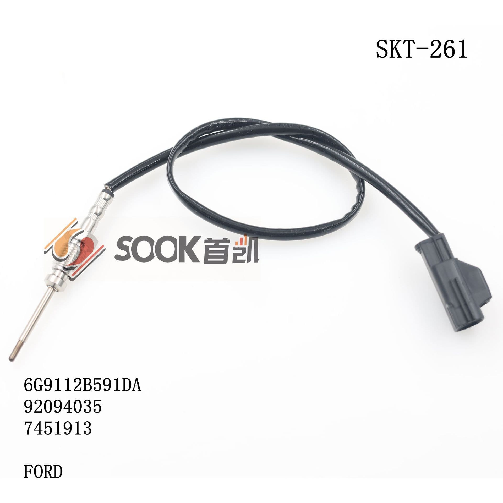 Manufacturer Automotive Exhaust Emission Exhaust Gas Temperature Sensor 6G9112B591DA SKT-261