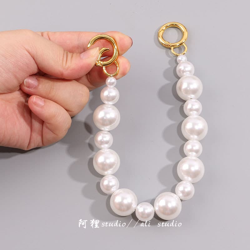 20mm/14mm/8mm combination diy oversized pearl bag chain accessories bag handbag with hand short chain