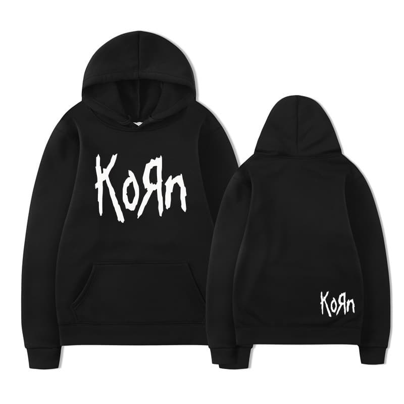 Rock band Korn sweatshirt Korn fleece sweatshirt autumn long-sleeved sweatshirt for both men and women Y2K sports