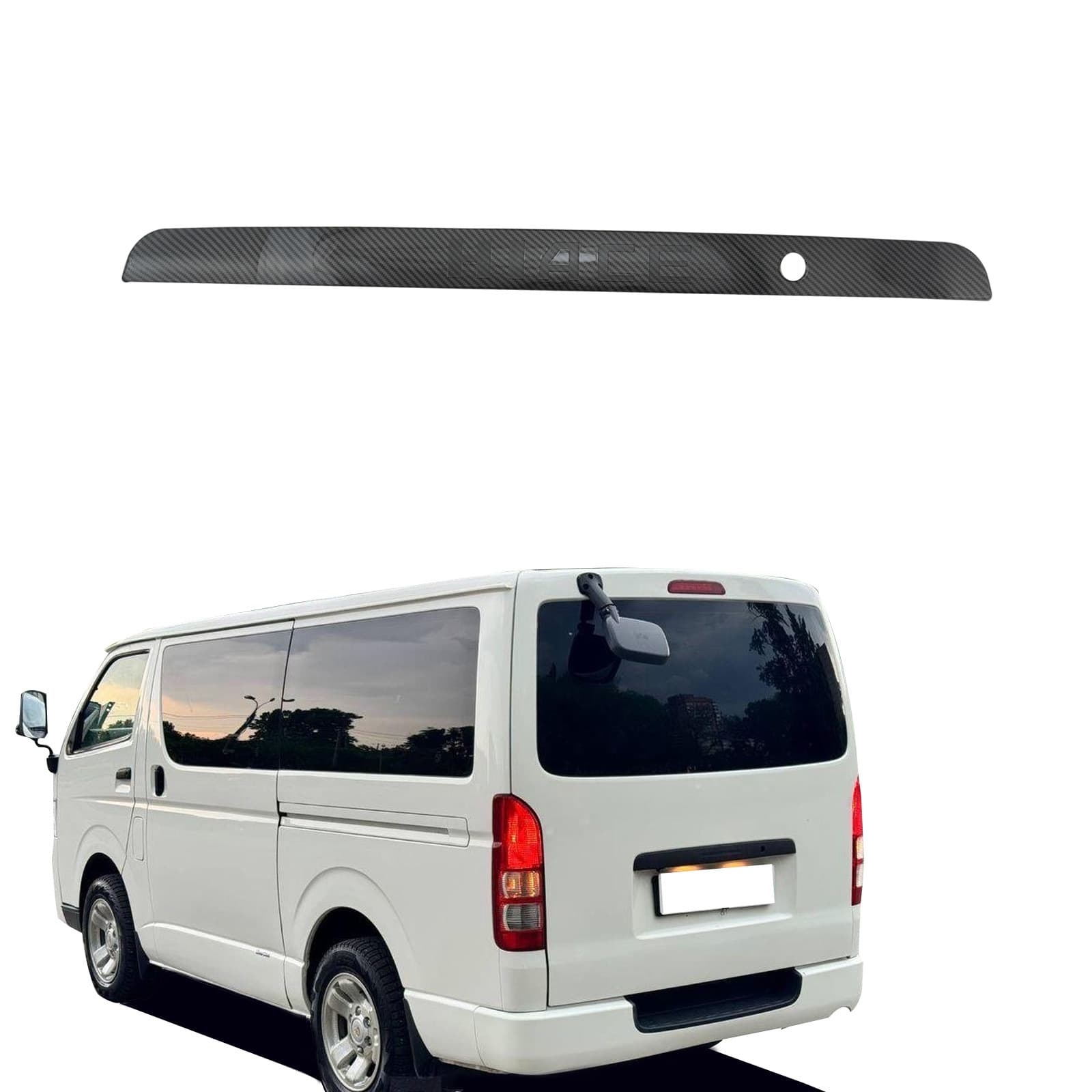 Carbon Fiber Rearview Mirror Cover for 2008-2016 Toyota Hiace HIACE 200 Series Side Mirror Cap