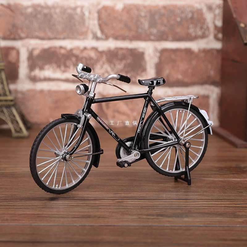 Wholesale Vintage 28-Inch Bicycle Model Mini Metal Old-Style Figurine Retro Nostalgic Collectible