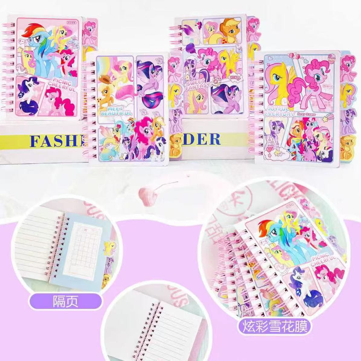 LABUBU Cartoon Character 100K Gilt-edge Spiral Notebook for Students