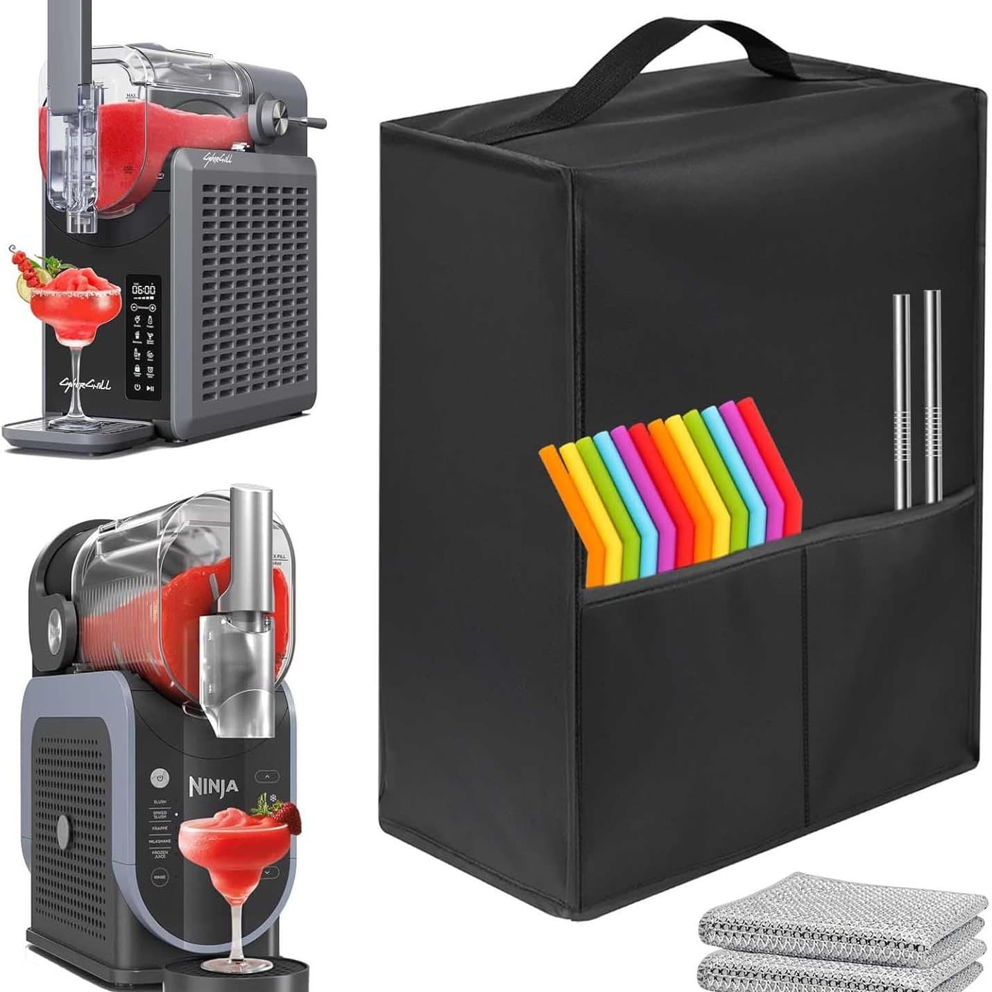 2025 New Slushie Machine Dust Cover, Heat-Resistant Waterproof Dustproof 600D Nylon Home Dust Cover