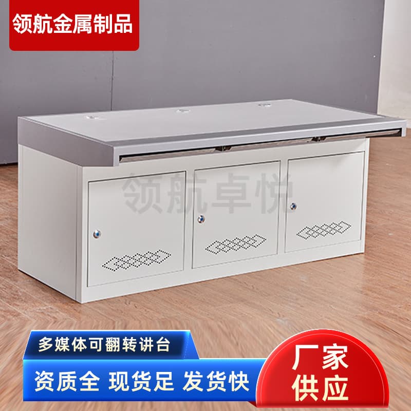 Computer Desk Workstation for Server Room, Dual/Triple Console Operation Desk, Multimedia Dispatch Console, Monitoring Control Console