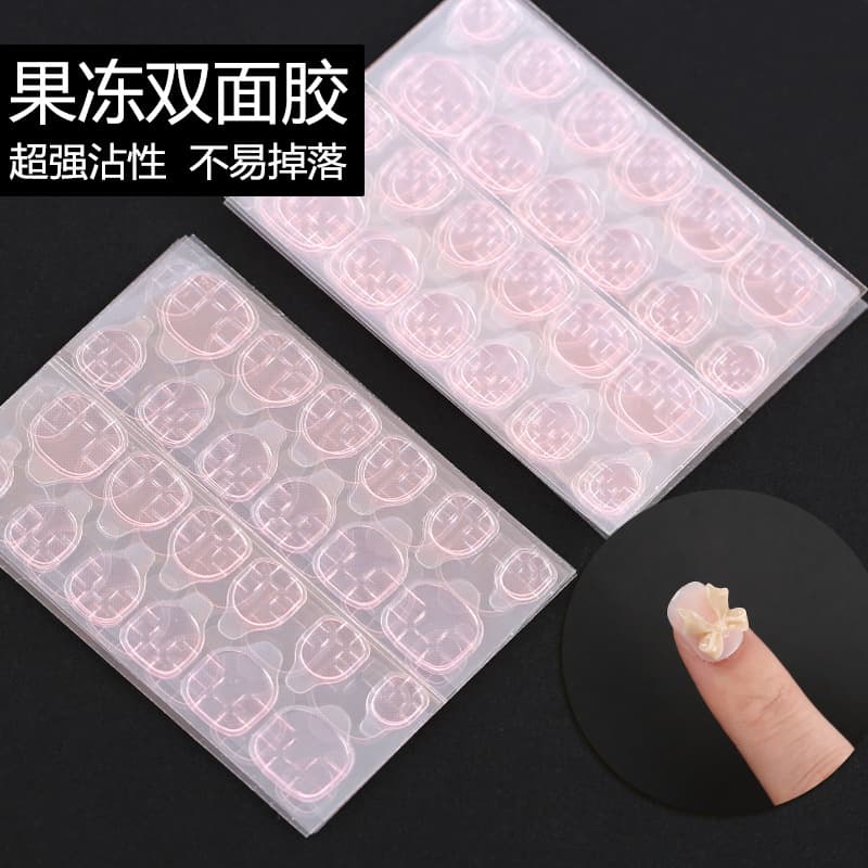 Super Strong Ultra-Thin Jelly Glue Tool Kit for Press-On Nails - Pink Glue, White Glue, Yellow Glue Stickers for Feet