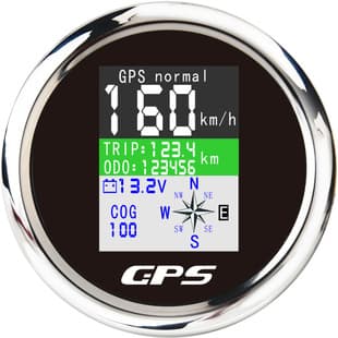 85mm Truck Commercial Vehicle 12/24V Speedometer Ship Yacht Construction Machinery Universal GPS Digital Display Speedometer