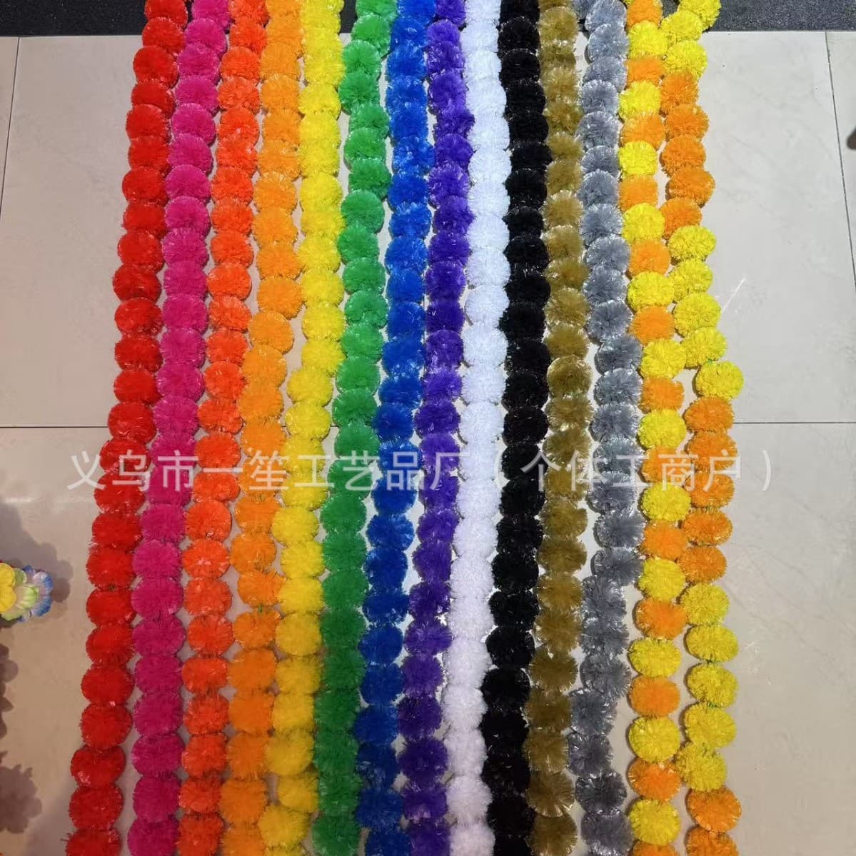 Amazon source manufacturer spot Indian marigold garland Indian wedding decoration flower string Christmas Mexico