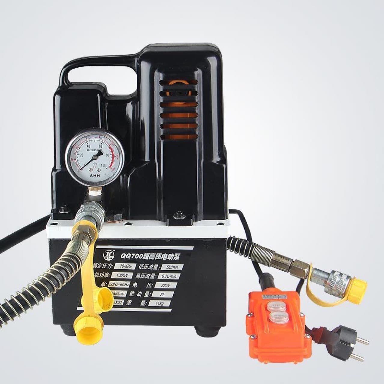 Three-in-one busbar processing machine, bus bar bending machine, hydraulic punching machine, hydraulic cutting machine, processing 150*10mm