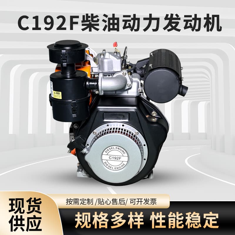 Diesel Engine C192F Diesel Powered Compression Ignition Single Cylinder Electric Start Four Stroke Diesel Engine