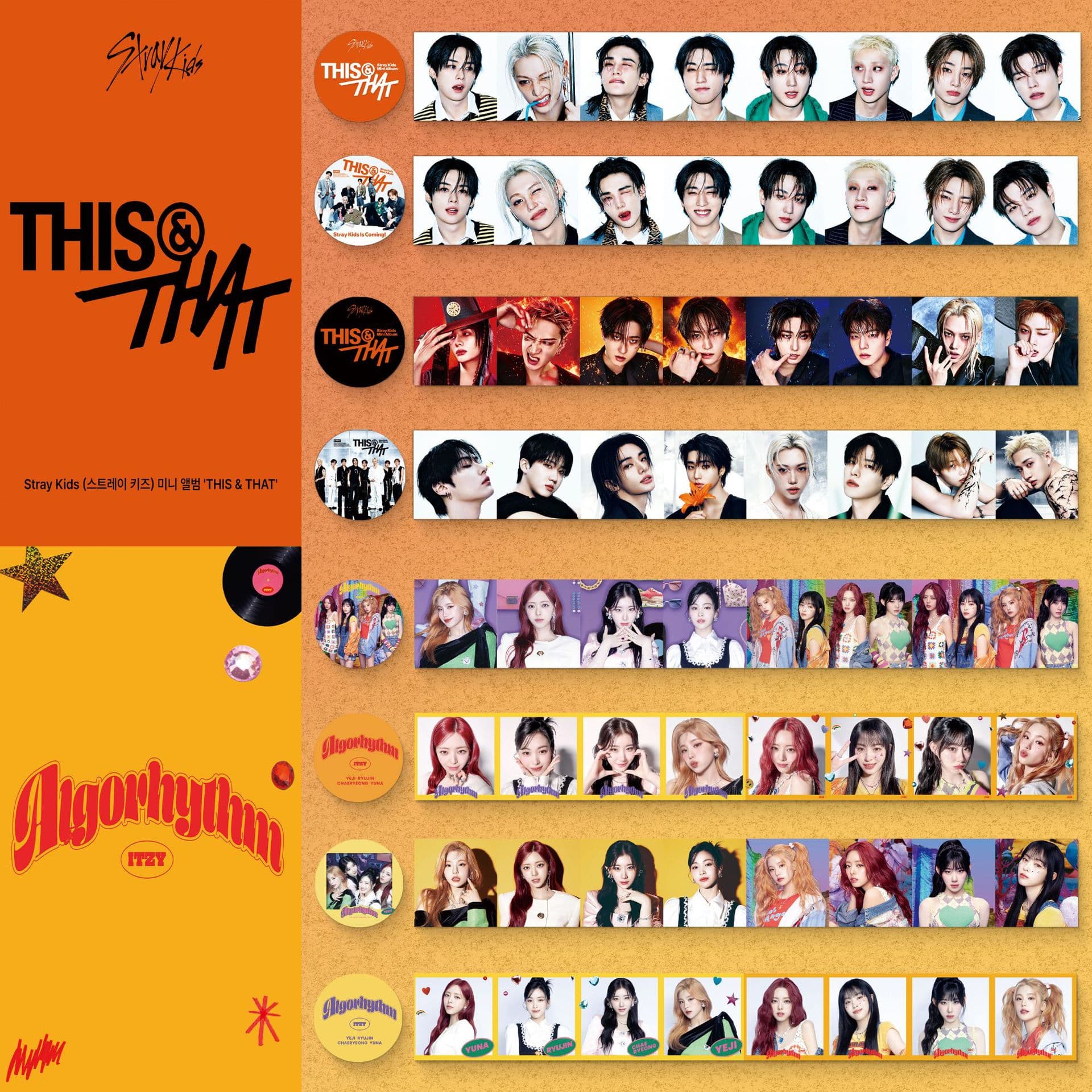 StrayKids Washi Tape New Album THISTHAT Handbook Stickers ITZY Peripheral Cute Hand-Teared Stickers
