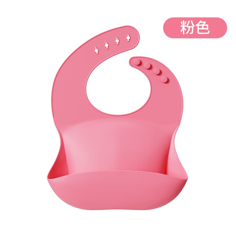Cross-Border Best Seller Silicone Baby Bib, Waterproof 3D Drool Bib for Kids Eating, No-Wash Silicone