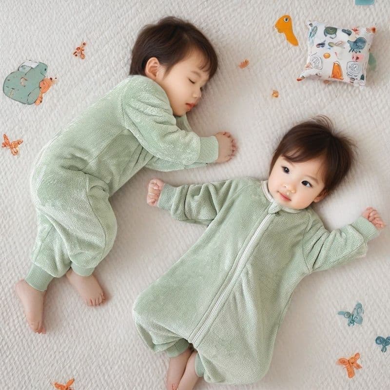 Girl Romper Autumn/Winter Flannel Cute Fleece Baby Girl Winter Sleepwear Girl Winter Thickened Coral Fleece