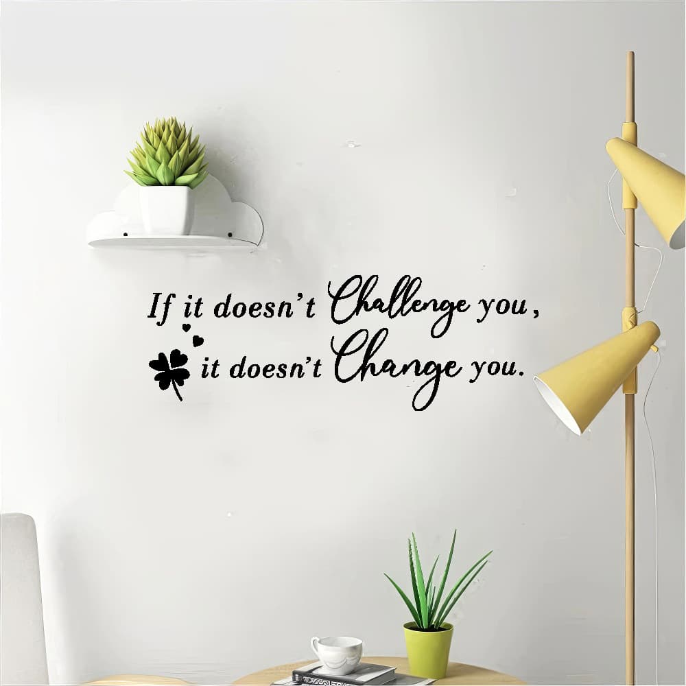 Cross-border Home Foreign Trade English Inspirational Sayings Wall Stickers Challenge Inspirational Short Sentences Personalized Study Wall Stickers
