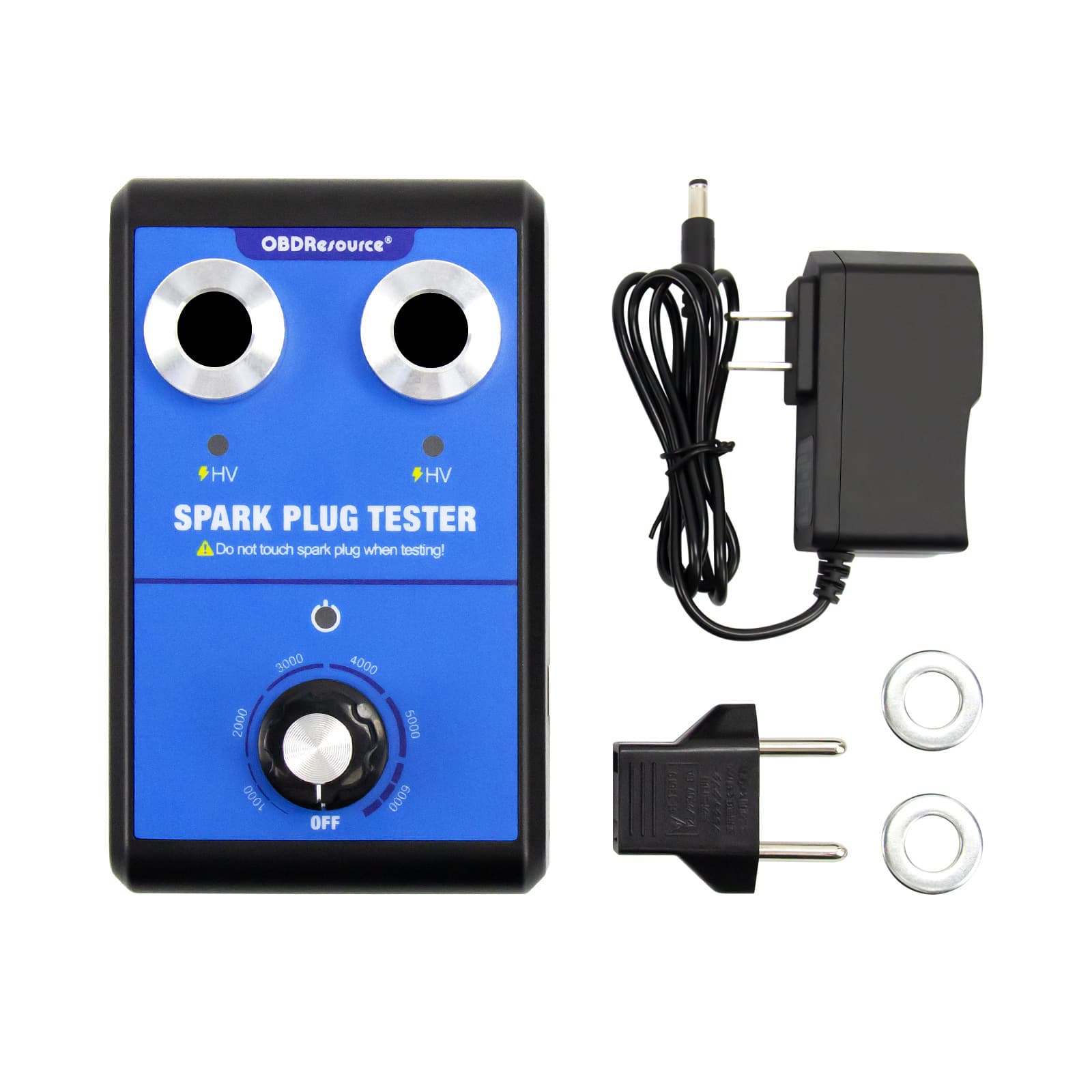 ST100 Adjustable Dual-Hole Spark Plug Tester with High-Voltage Diagnostic Ignition Test Bench