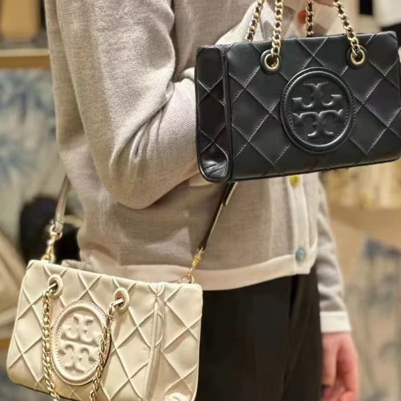 TB Women's Bag 2023 Fall/Winter New Fleming Lambskin Tote Bag Diamond Quilted Chain Handbag Shoulder Bag