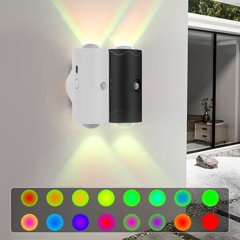 Cross-border charging sensor wall lamp, magnetic light wireless wall lamp, no wiring no drilling required, bedroom night light room sensor