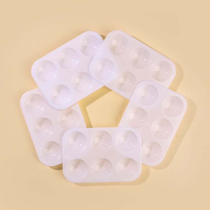 Factory Direct Sales Palette Plastic Palette Drawing Supplies Watercolor Acrylic Paint Palette Art Supplies