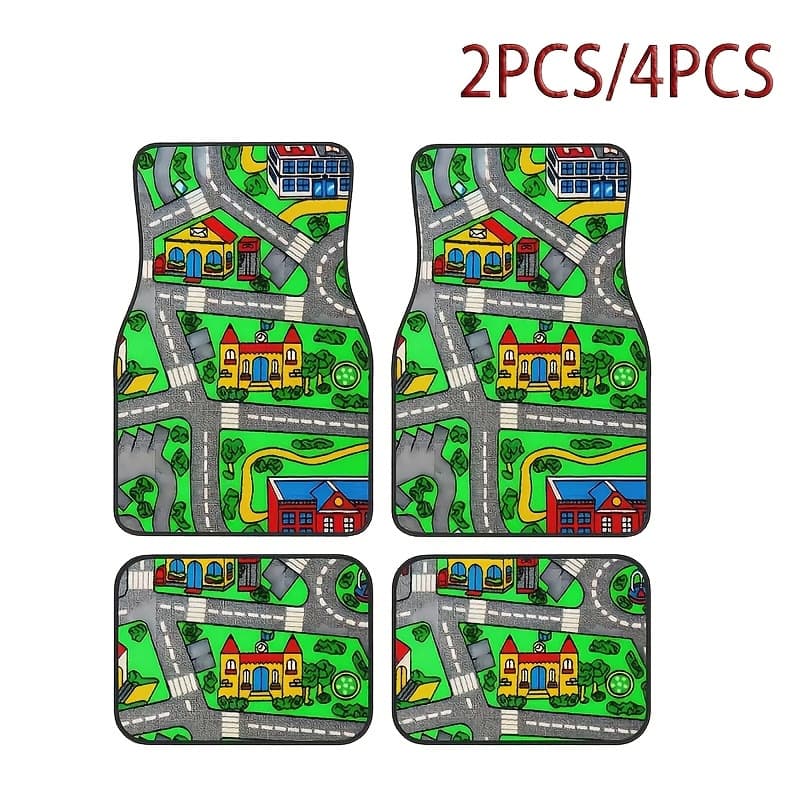 TEMU retro Nordic style car floor mats and carpets four-piece set of stain-resistant floor mats Amazon TEMU floor mats wholesale