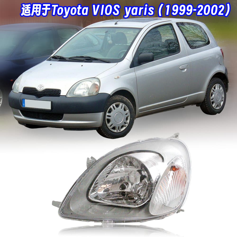 Compatible with 99-02 Toyota ECHO Headlight VITZ/YARIS Front Lighting Front Bumper Headlight