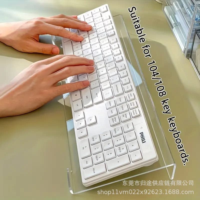 Transparent Black Acrylic Keyboard Stand Z-Shaped Keyboard Bracket 78-Key/108-Key Anti-Slip Bracket Wholesale