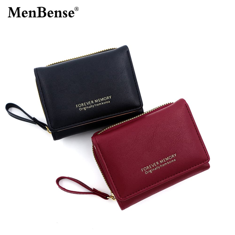 New Korean Style Women's Wallet Short Multi-Card Holder Clutch ID Card Bag Coin Purse Zipper Wallet Wholesale